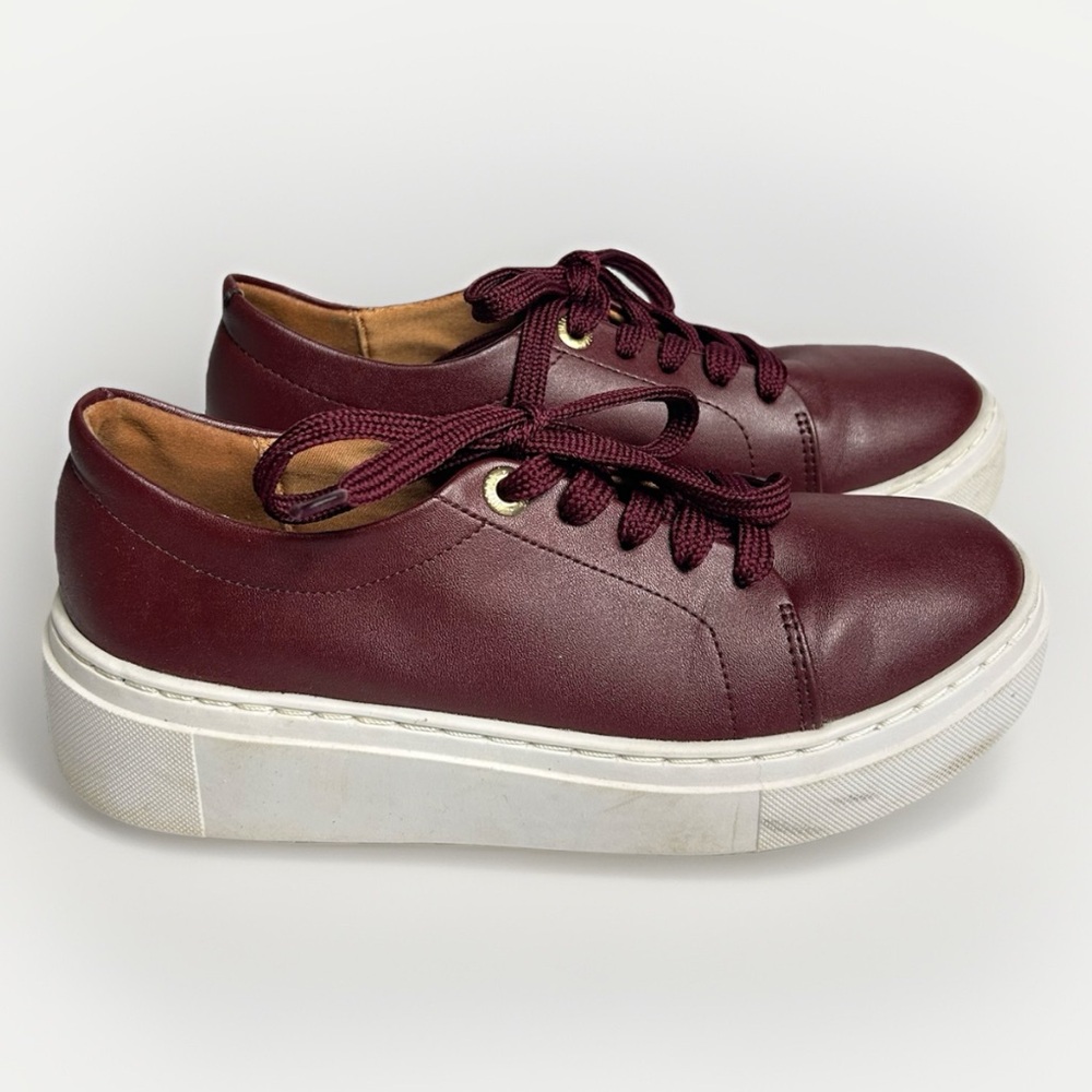 Vizzano Flatform Sneakers Burgundy Wine Color Shoes Size 7
